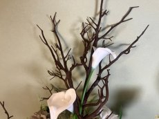 画像4: 流木風のアーティシャルフラワーを使った、和モダンなオシャレなアレンジメントです (4)