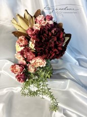画像2: 大人可愛いセミキャスケードの高級造花のブーケです。 (2)
